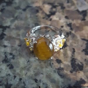 South African Tigers Eye ring